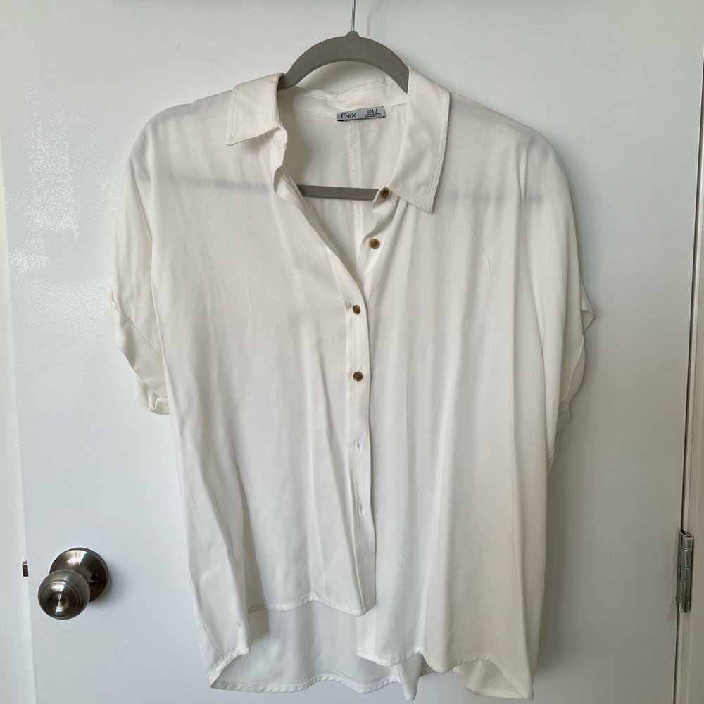 Dex white sleeve blouse